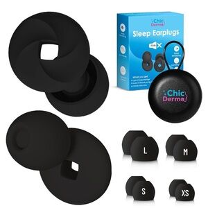 Chic Dermal Black Sleep Earplugs -33db